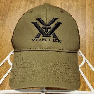 Vortex Optics Hat Cap Men‎ Snapback Mesh Trucker Green Embroidered